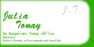 julia tomay business card